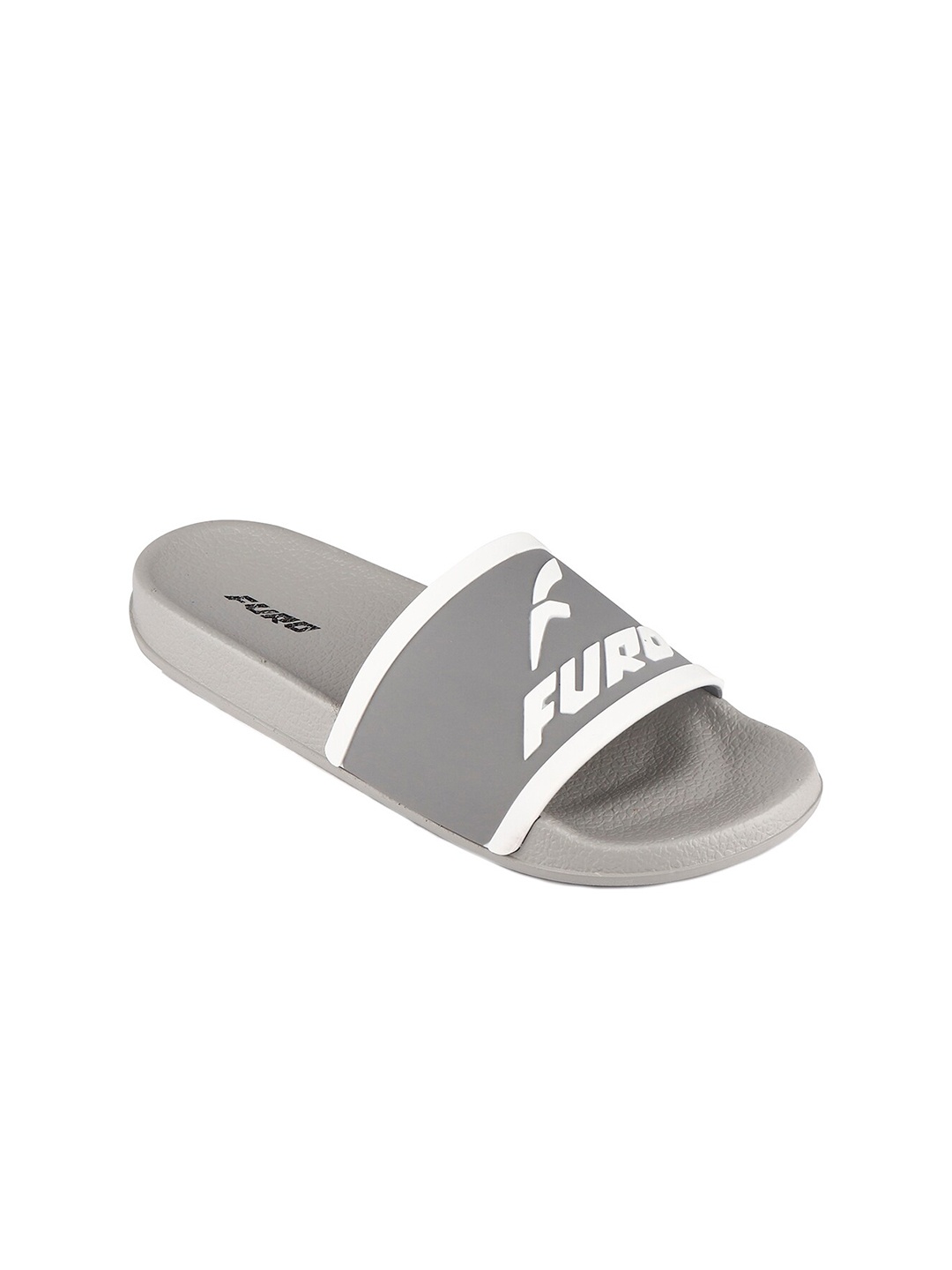 

FURO by Red Chief Women White & Grey Printed Sliders