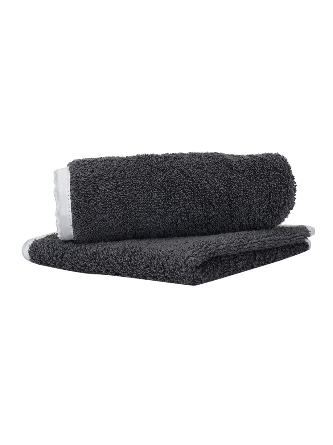 

LUSH & BEYOND Grey Solid 500 GSM Pure Cotton Towel Set