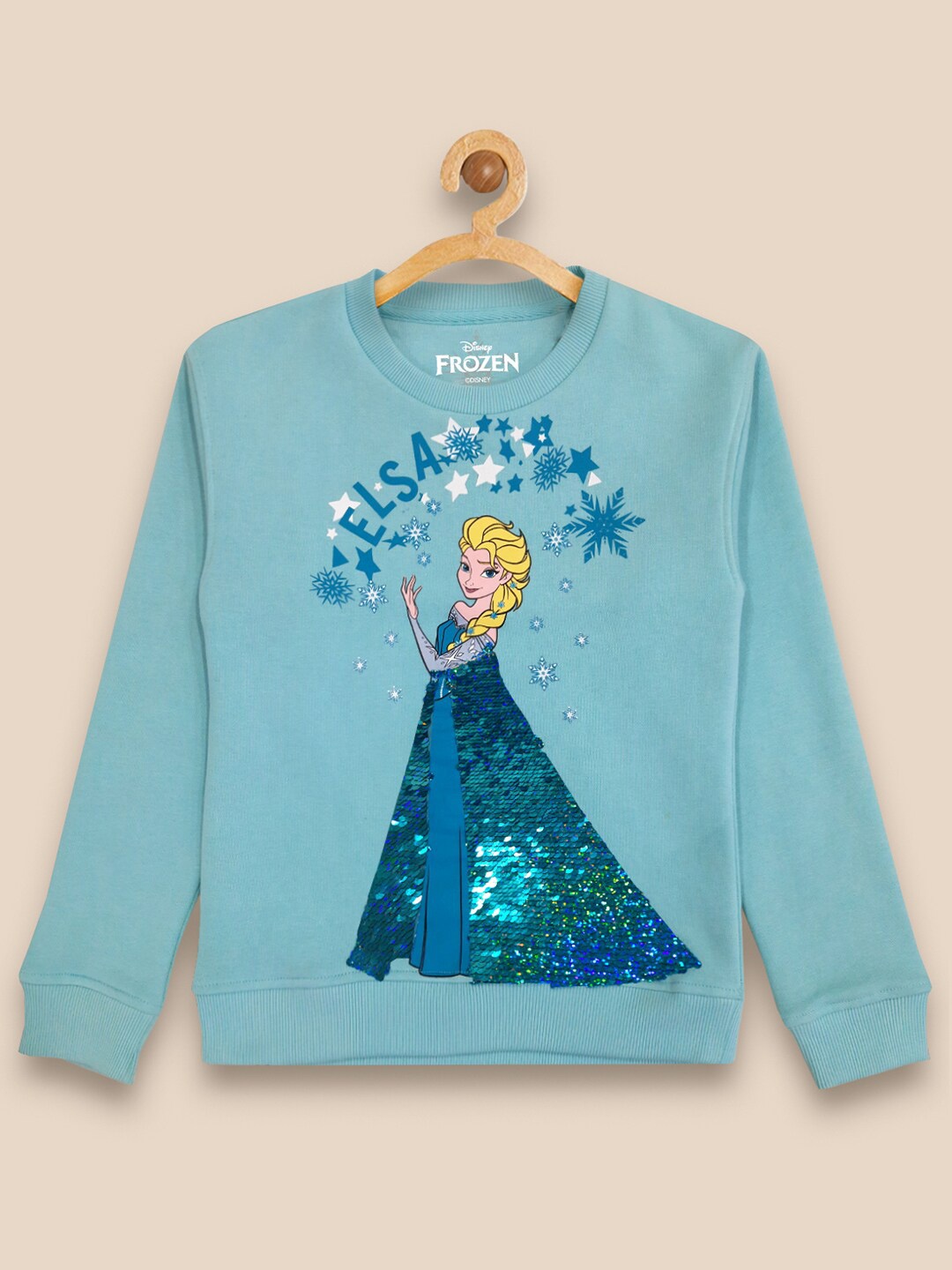 

Kids Ville Girls Blue Frozen Embellished Sweatshirt