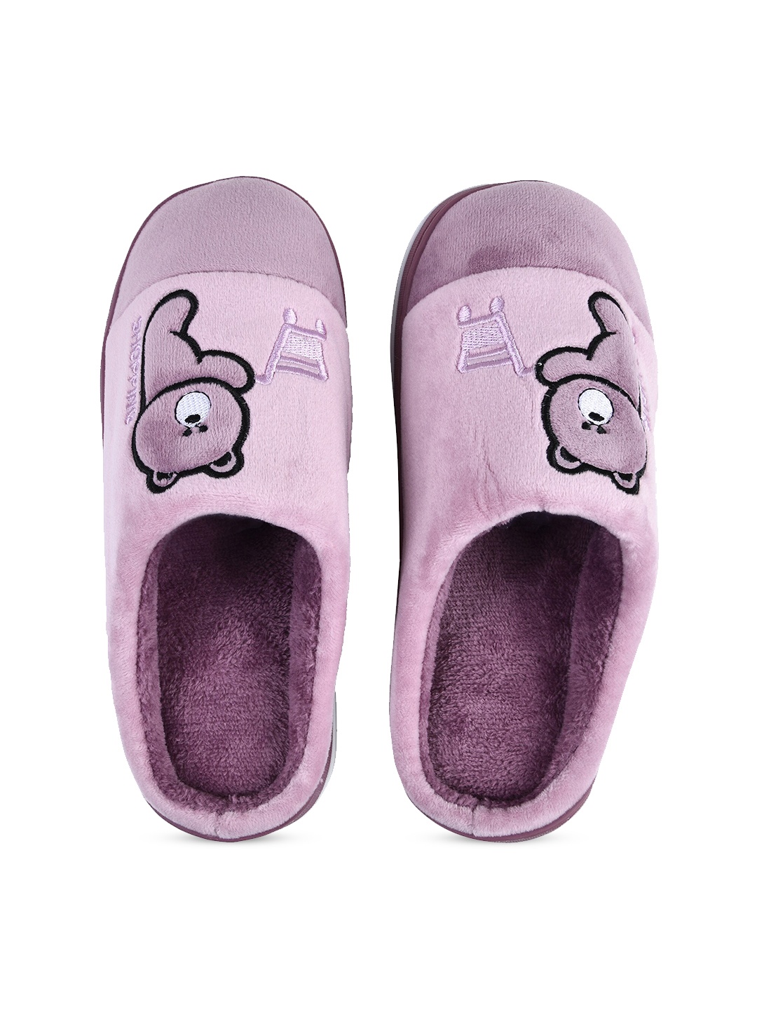 

CASSIEY Women Purple & White Sliders