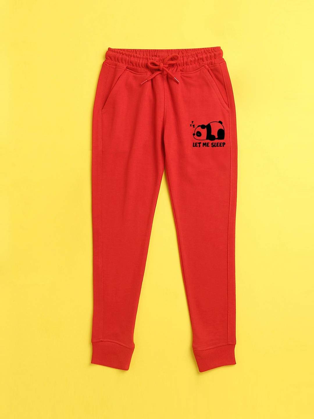

NUSYL Kids Red Solid Joggers
