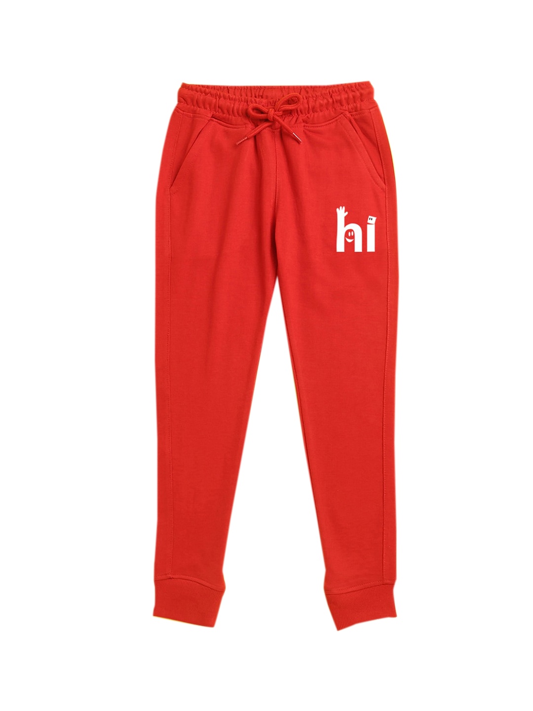 

NUSYL Kids Red Solid Joggers