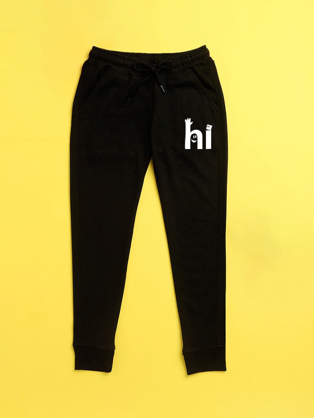 

NUSYL Kids Black Printed Joggers