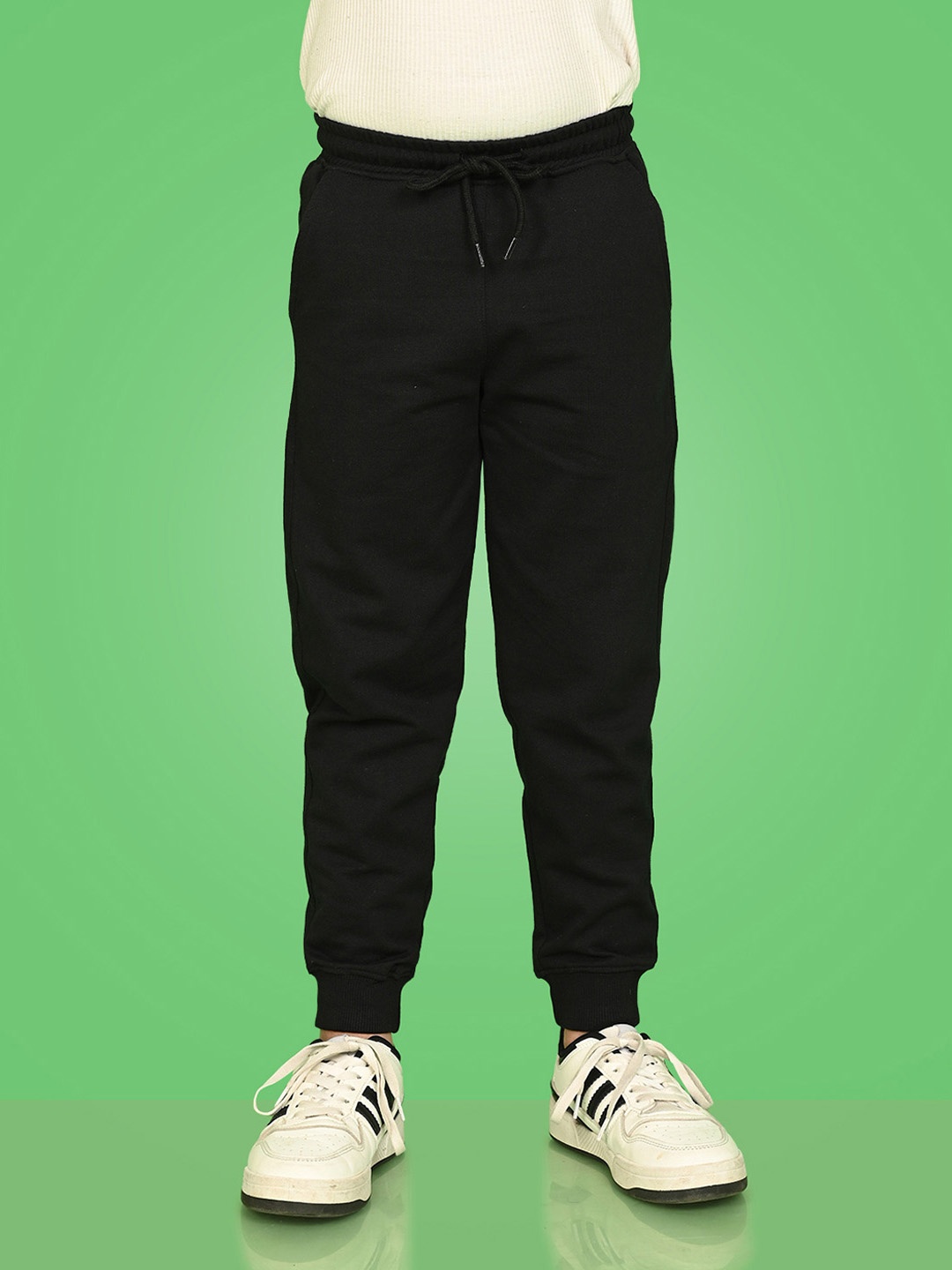 

NUSYL Kids Black Solid Joggers