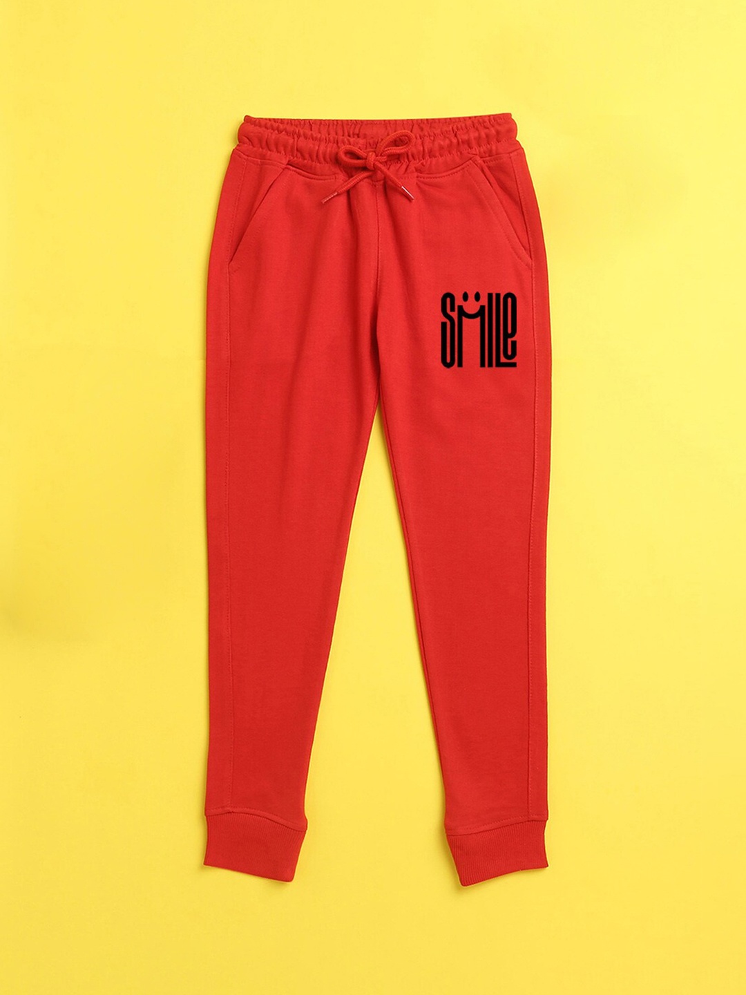 

NUSYL Kids Red Solid Joggers