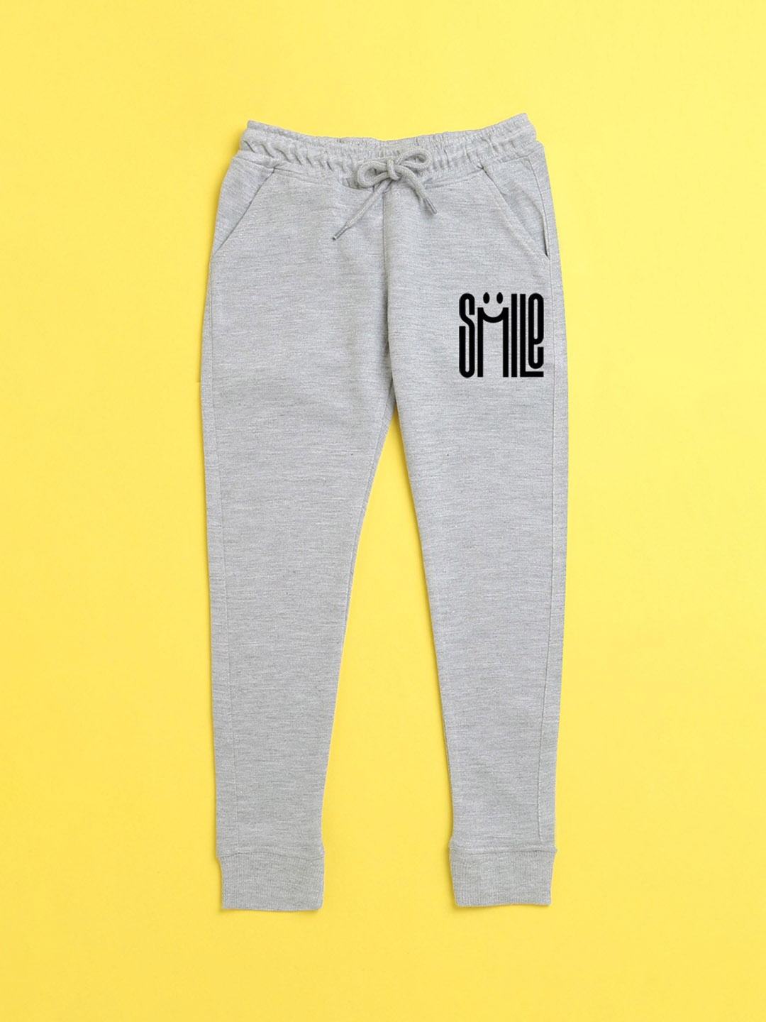 

NUSYL Kids Grey Printed Joggers