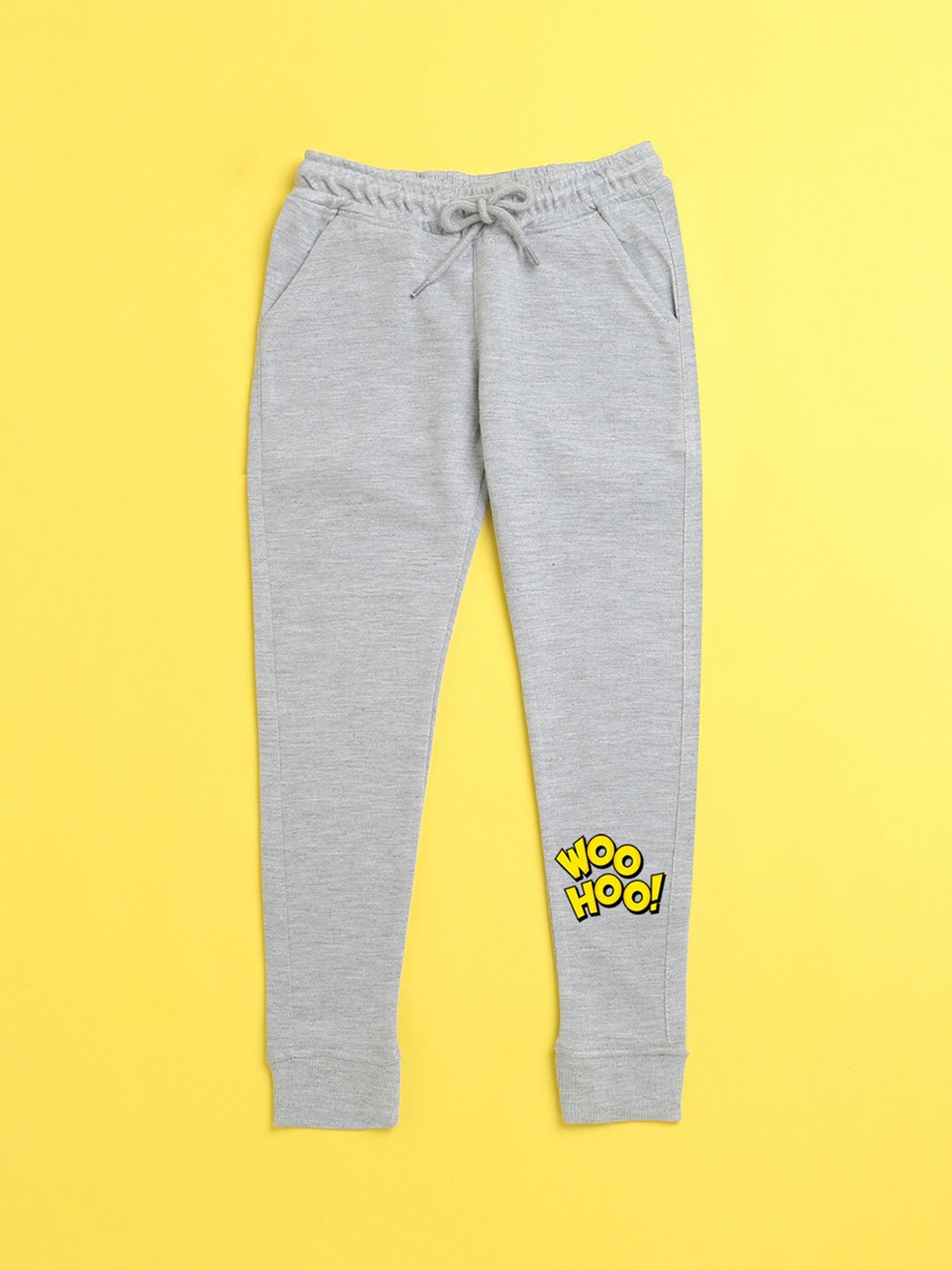 

NUSYL Kids Grey Printed Jogger Track Pant