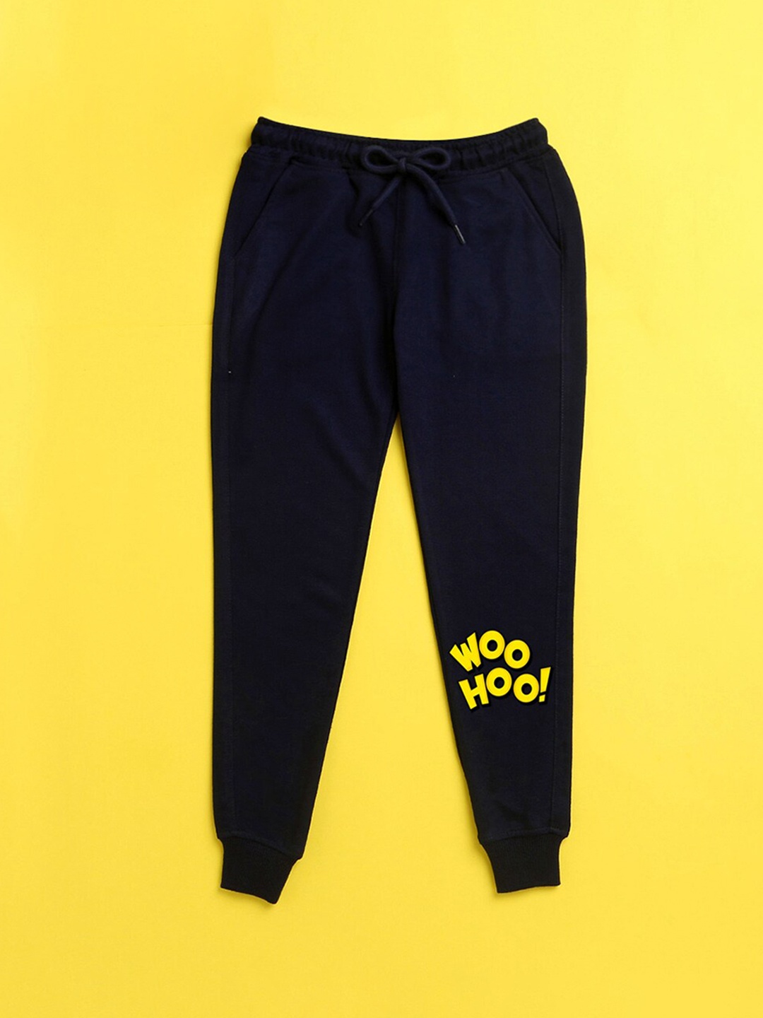 

NUSYL Kids Navy Blue Printed Jogger