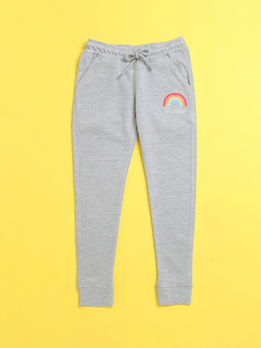 

NUSYL Kids Grey Printed Joggers