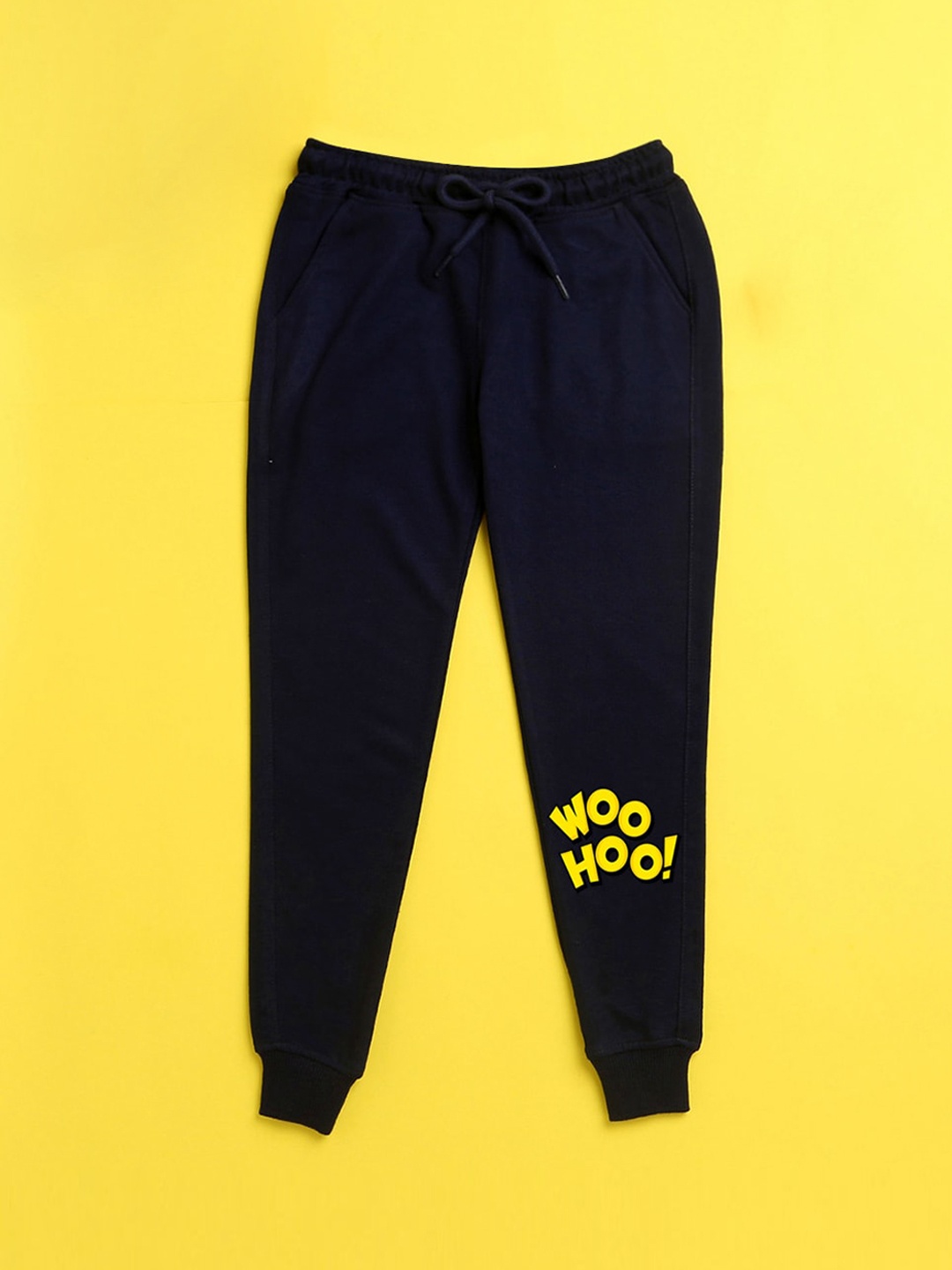 

NUSYL Kids Navy Blue Printed Joggers