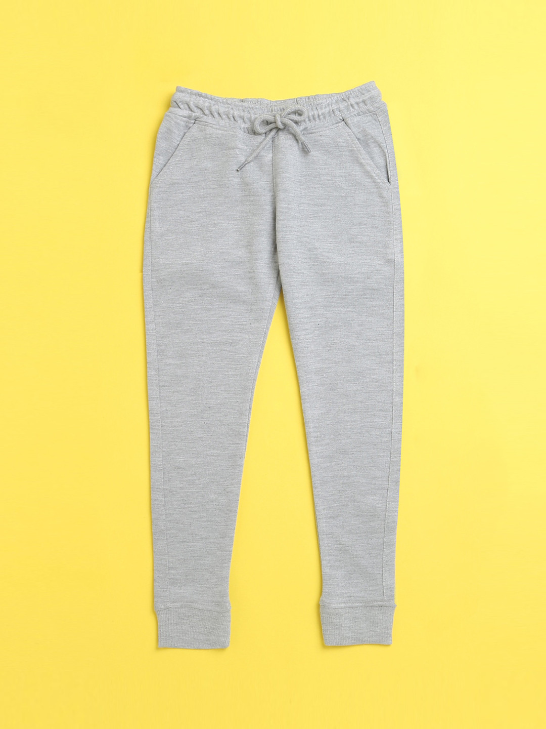 

NUSYL Kids Grey Solid Joggers
