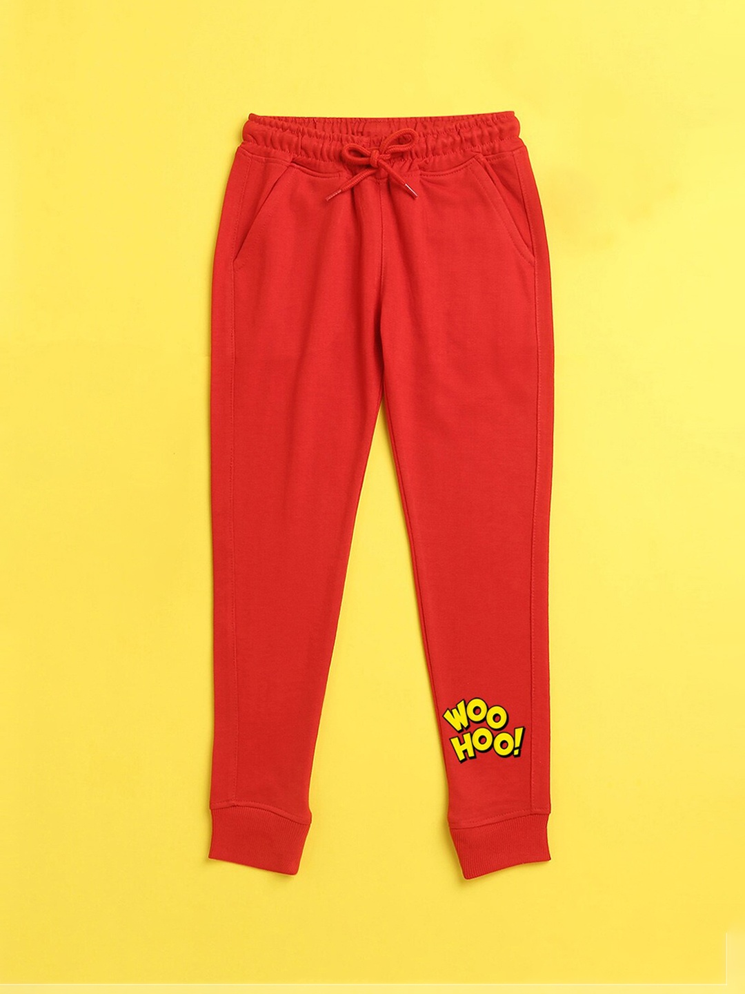 

NUSYL Kids Red Solid Joggers