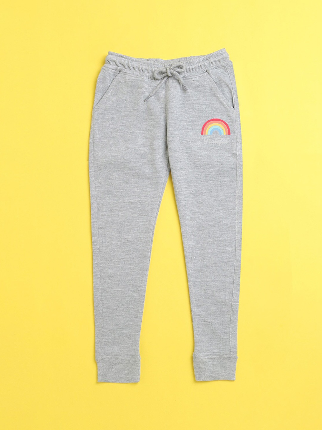

NUSYL Kids Grey Solid Joggers