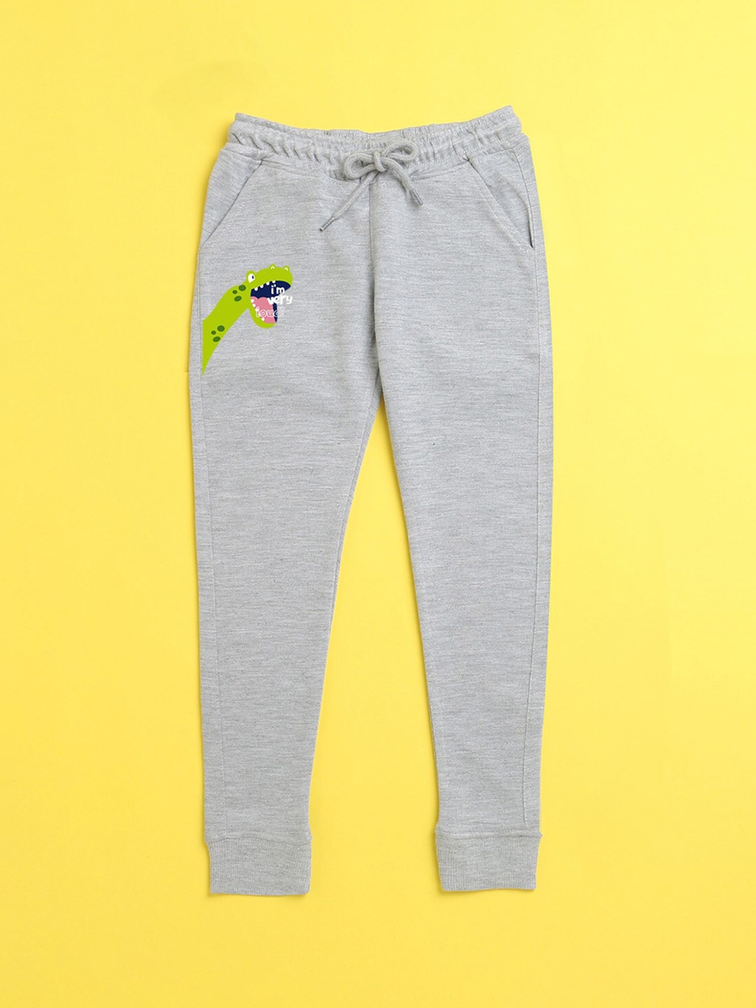 

NUSYL Kids Grey Printed Joggers