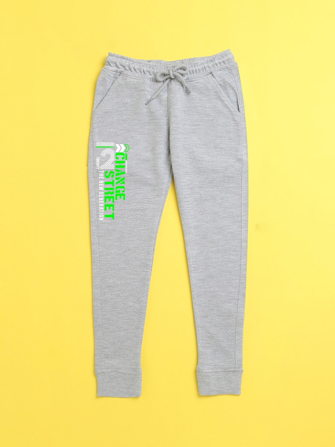 

NUSYL Kids Grey Solid Joggers