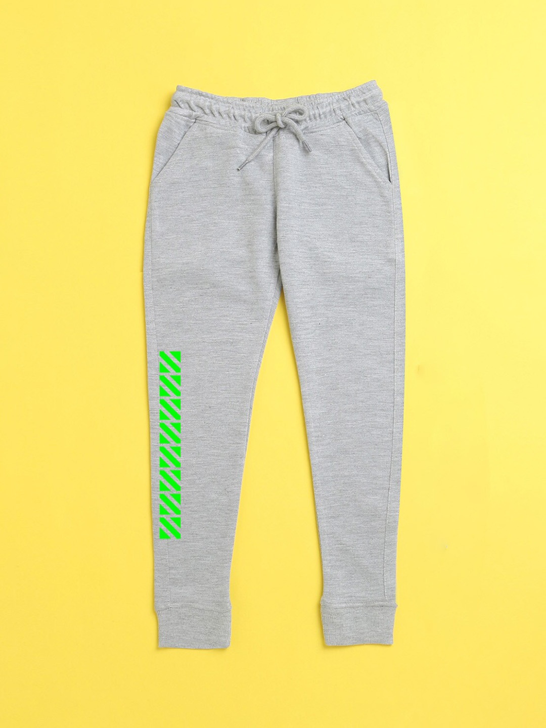 

NUSYL Unisex Kids Grey Polyester Track Pants