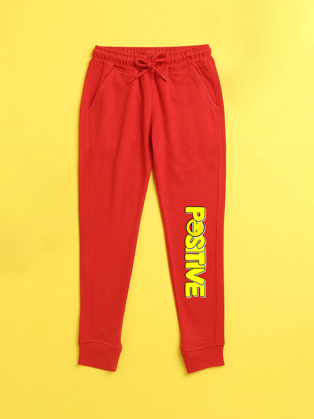

NUSY Kids Red Printed Joggers