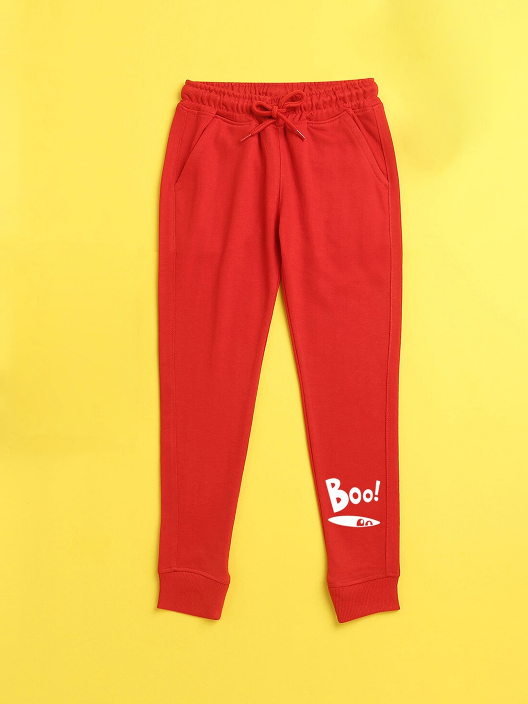 

NUSYL Unisex Kids Red Solid Joggers