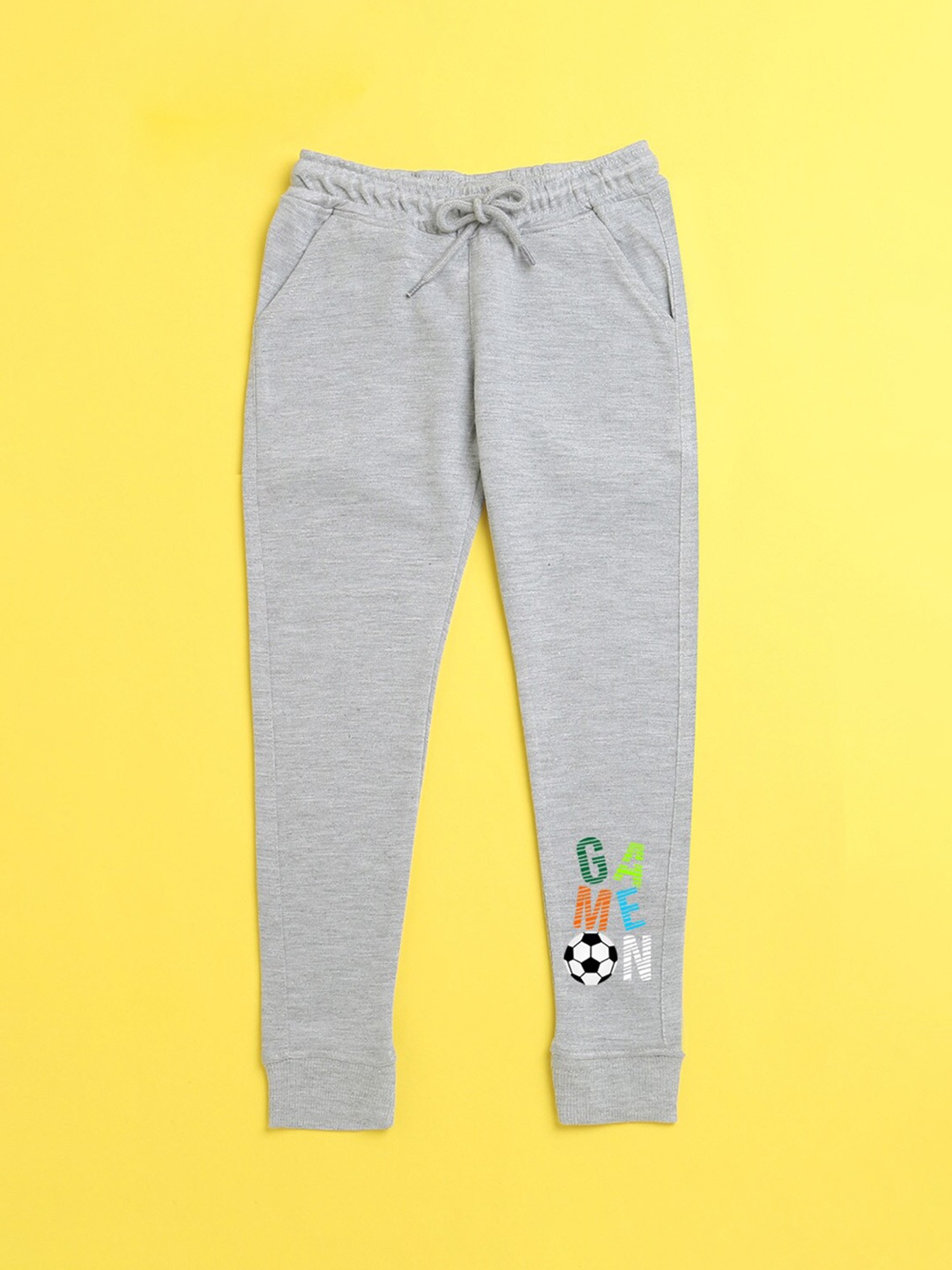 

NUSYL Kids Grey Graphic Printed Joggers