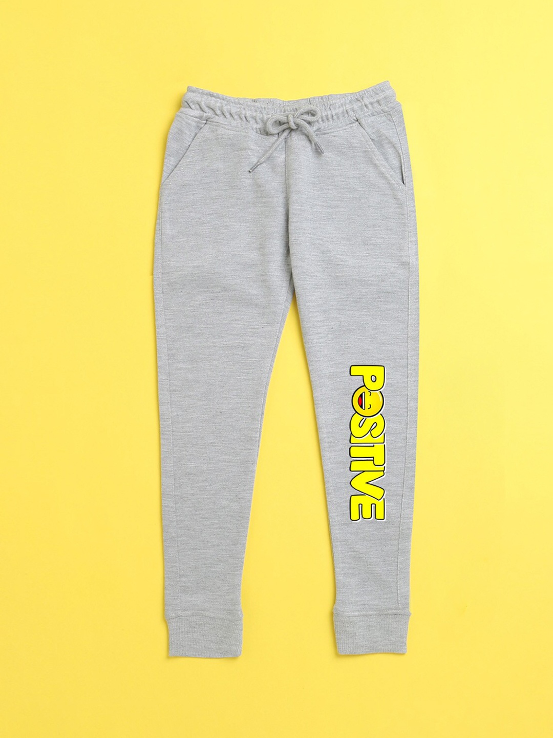 

NUSYL Kids Grey Solid Joggers