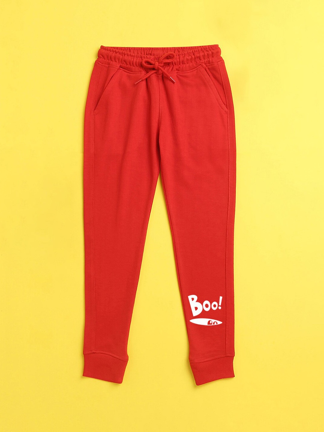 

NUSYL Kids Red Solid Joggers