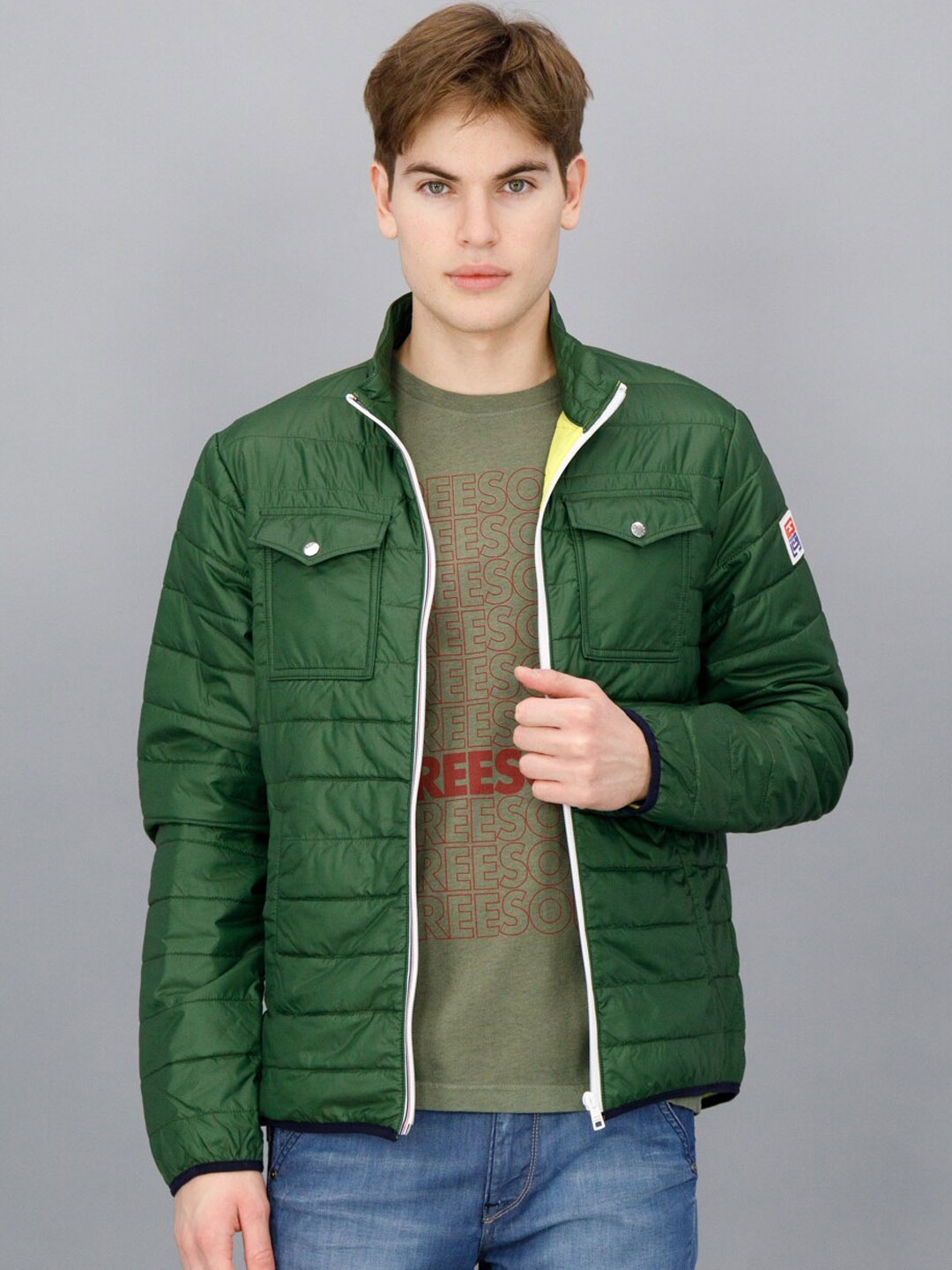 

FREESOUL Men Puffer Jacket, Green