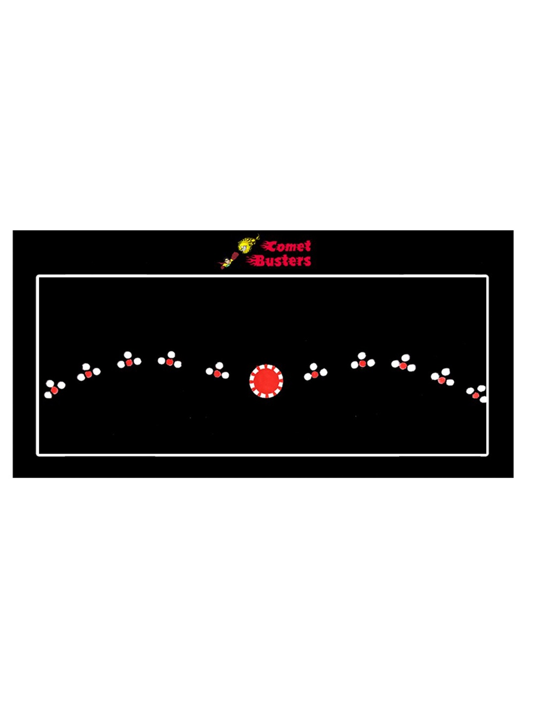 

Comet Busters 11 Pcs Reusable Bengali Bridal Bindis - Red & White