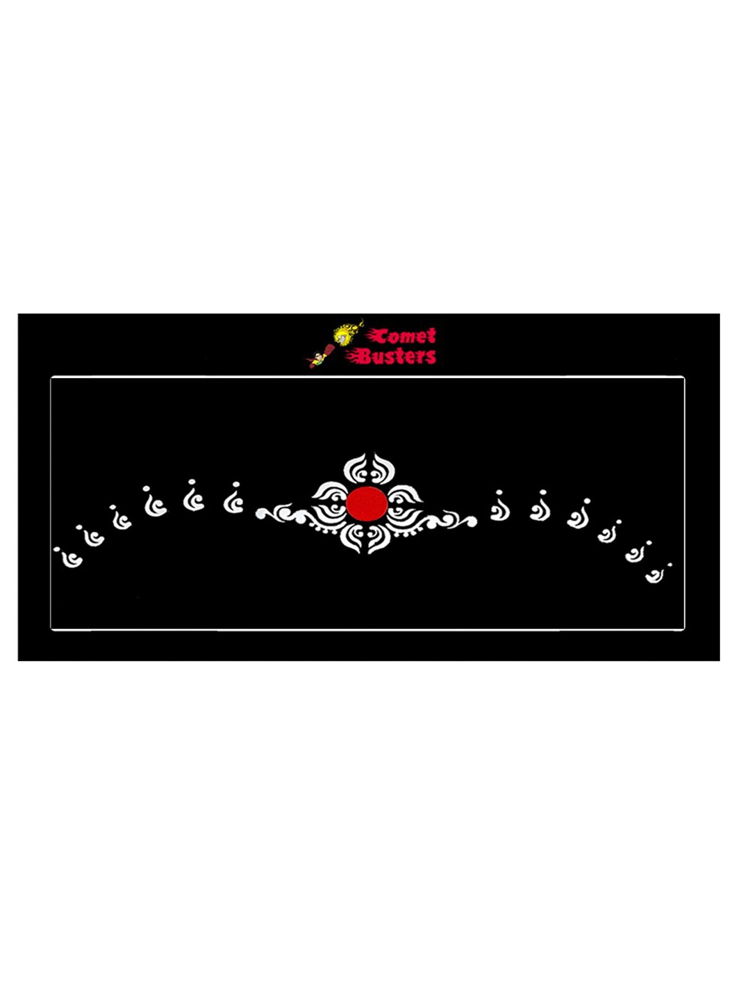 

Comet Busters 13 Pcs Reusable Bengali Bridal Bindis - White & Red
