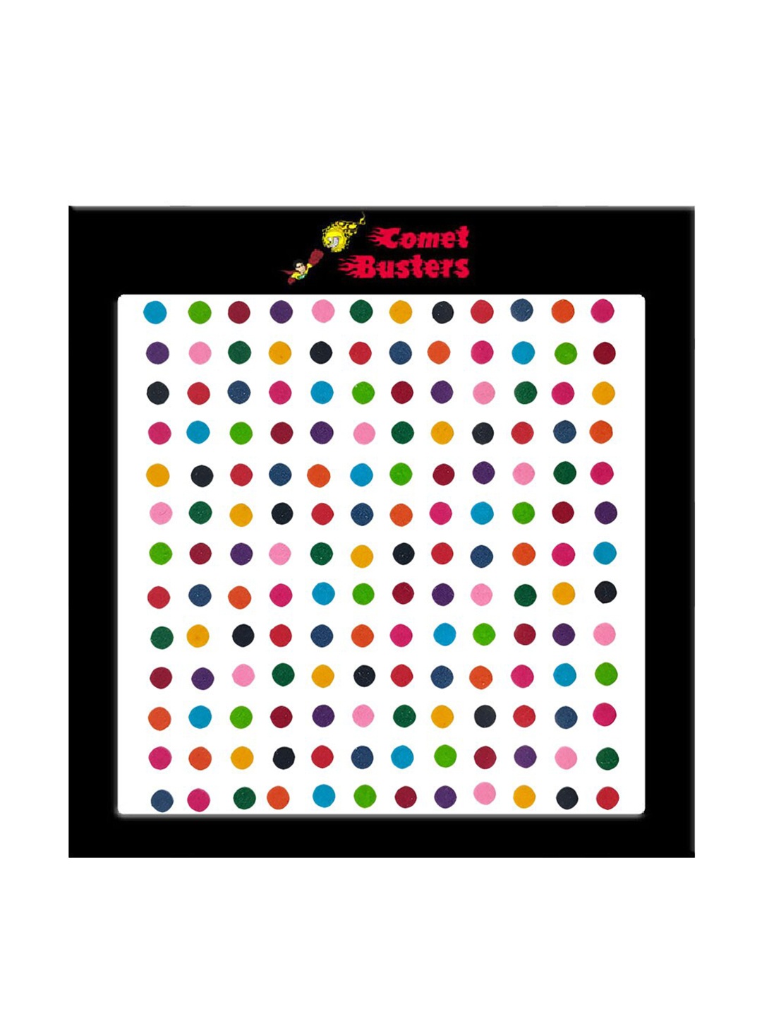 

Comet Busters 156 Pcs Reusable Designer Bindis - Multicoloured, Multi