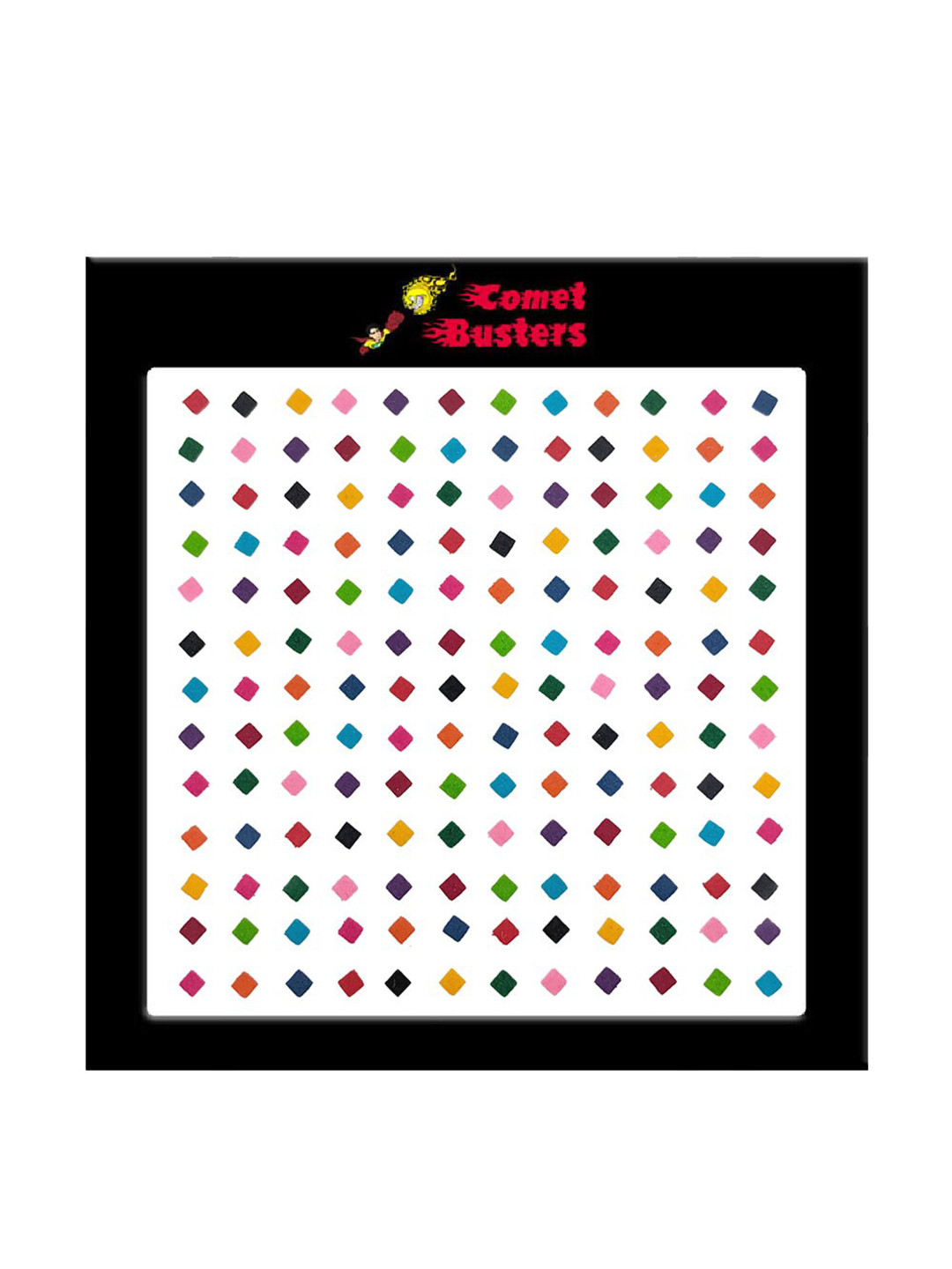 

Comet Busters 156 Pcs Reusable Designer Bindis - Multicoloured, Multi
