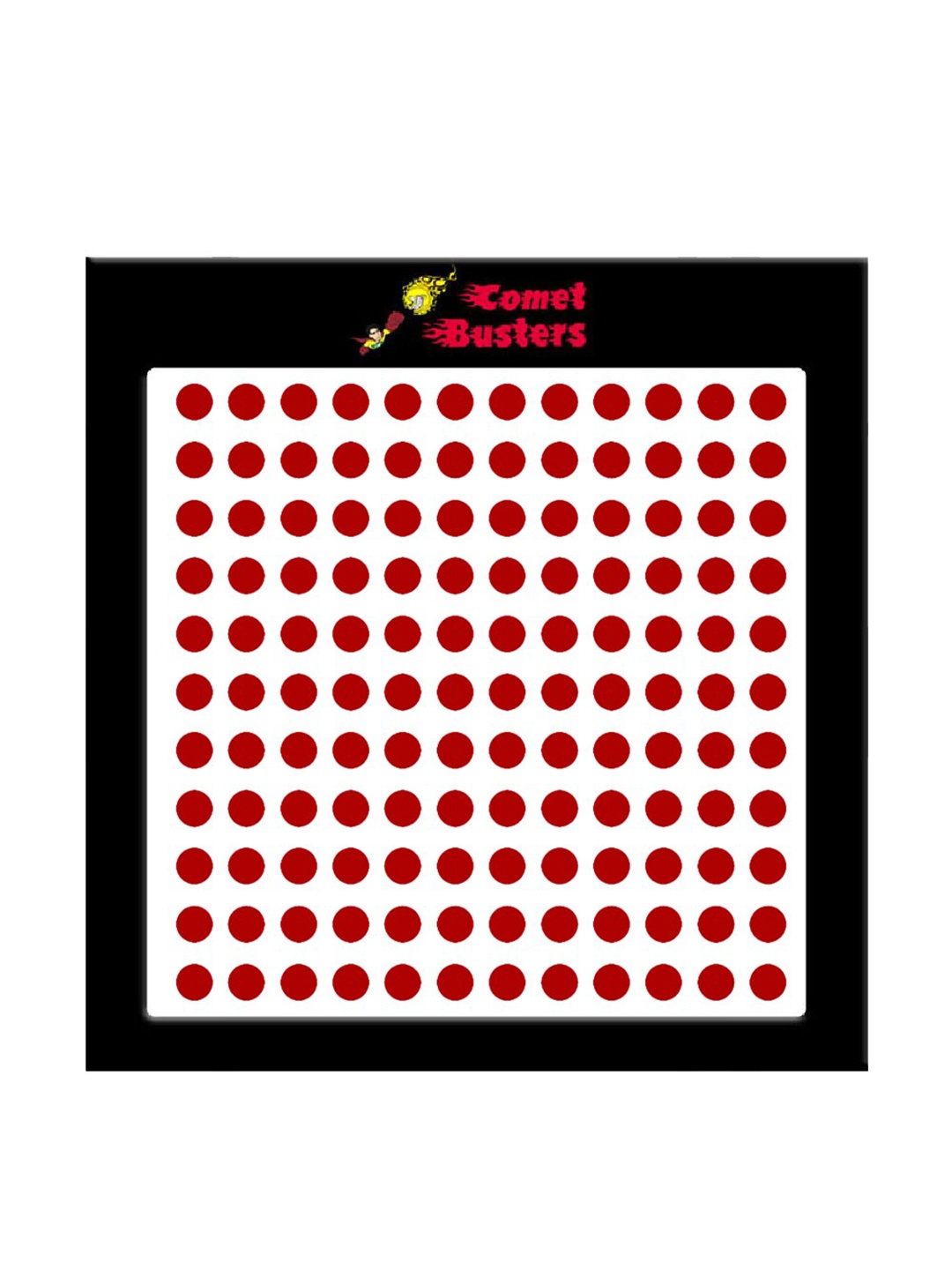 

Comet Busters 132 Pcs Reusable Designer Bindis - Red