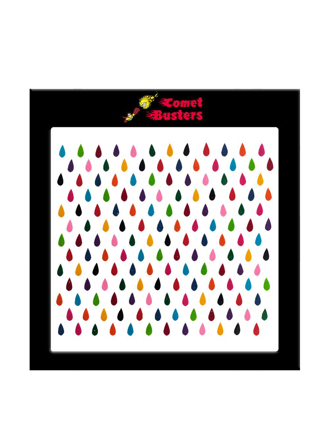 

Comet Busters 156 Pcs Reusable Designer Bindis - Multicoloured, Multi