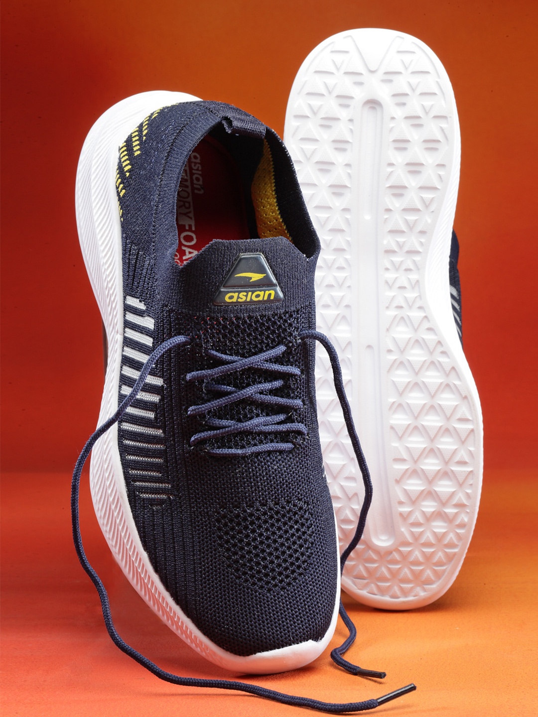 

ASIAN Men Woven Design Sneakers, Navy blue