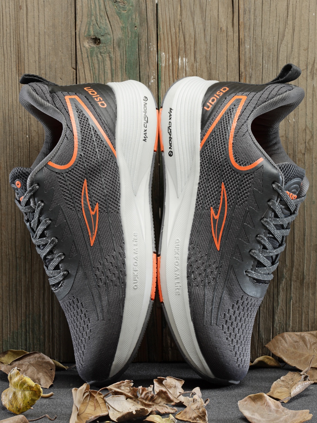 

ASIAN Men Grey Mesh Non-Marking Running Shoes RUNWAY