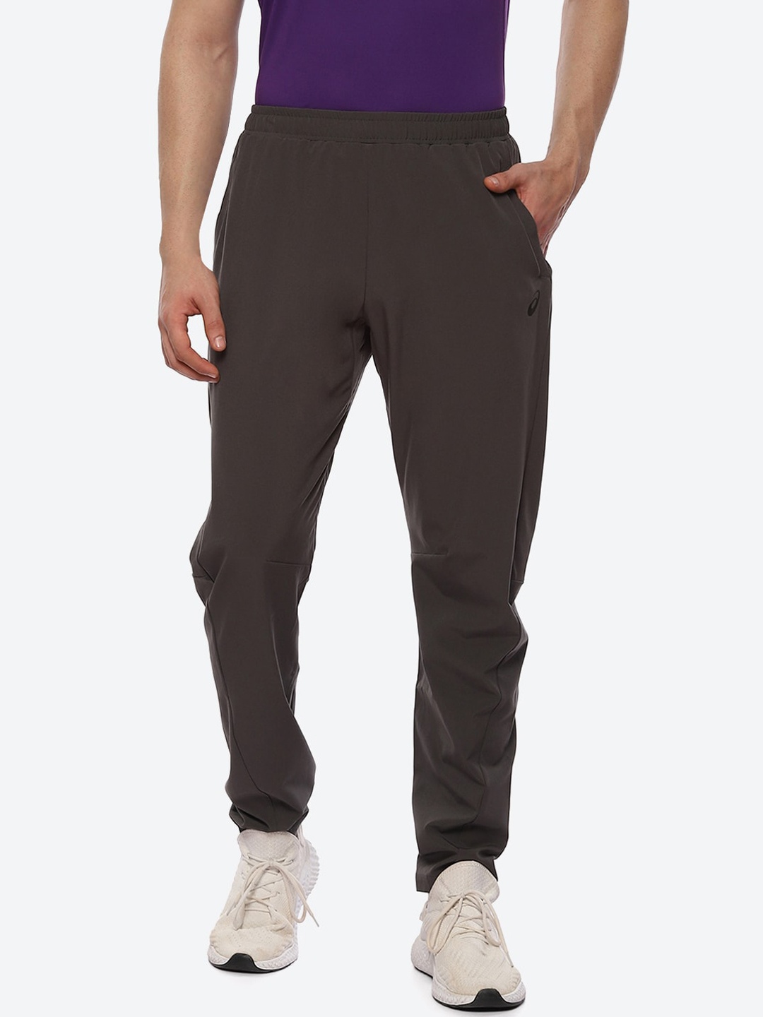 

ASICS Woven Men Solid Joggers, Grey