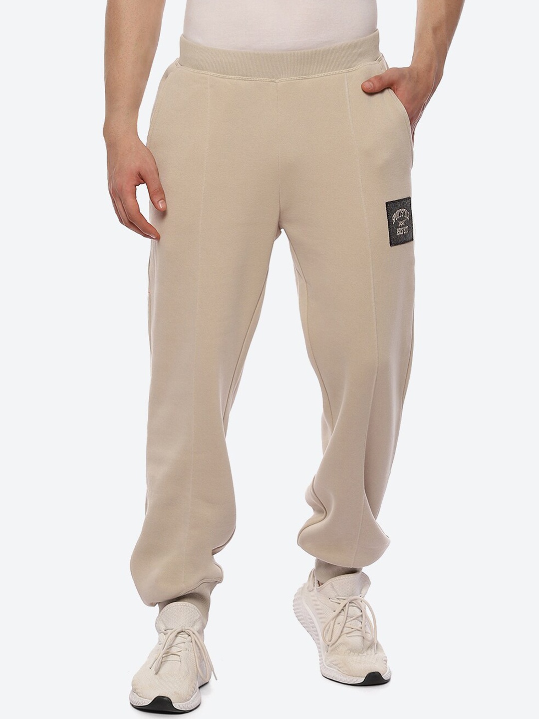 

ASICS Men Grey Solid Brushed French Terry Joggers