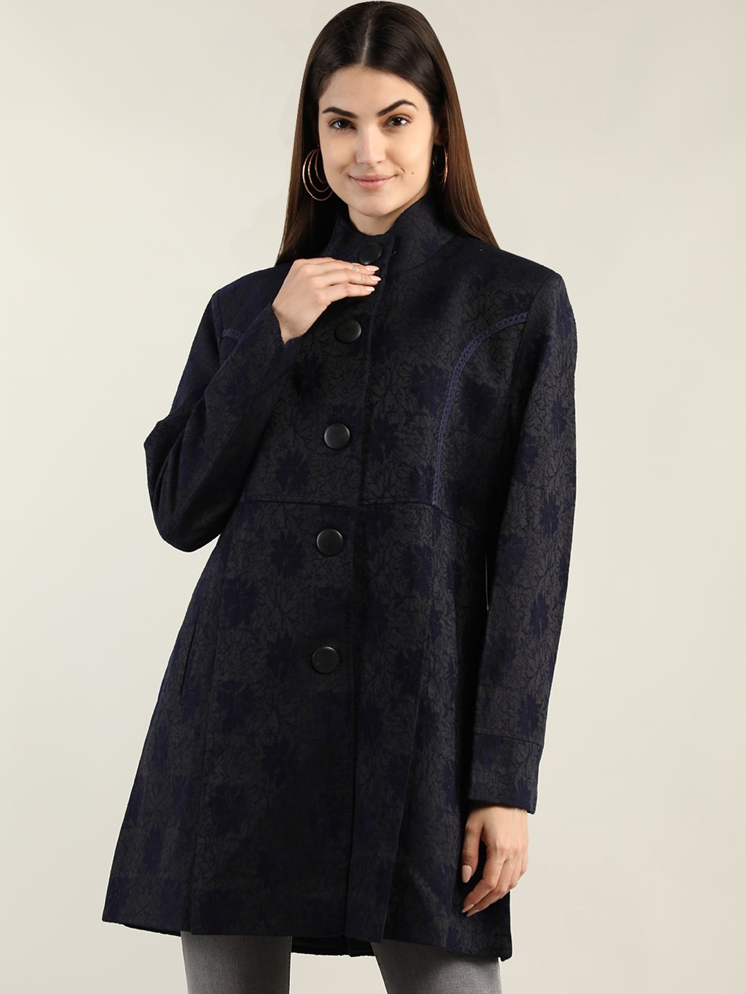 

HANG N HOLD Women Purple Printed Coat