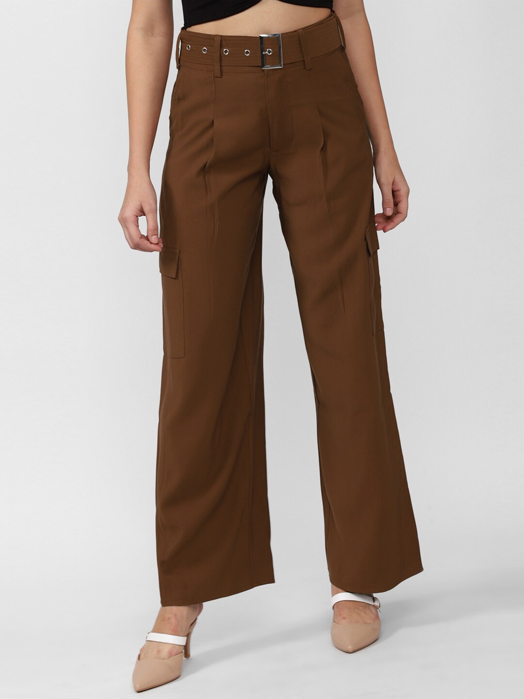 

FOREVER 21 Women Brown Jeans
