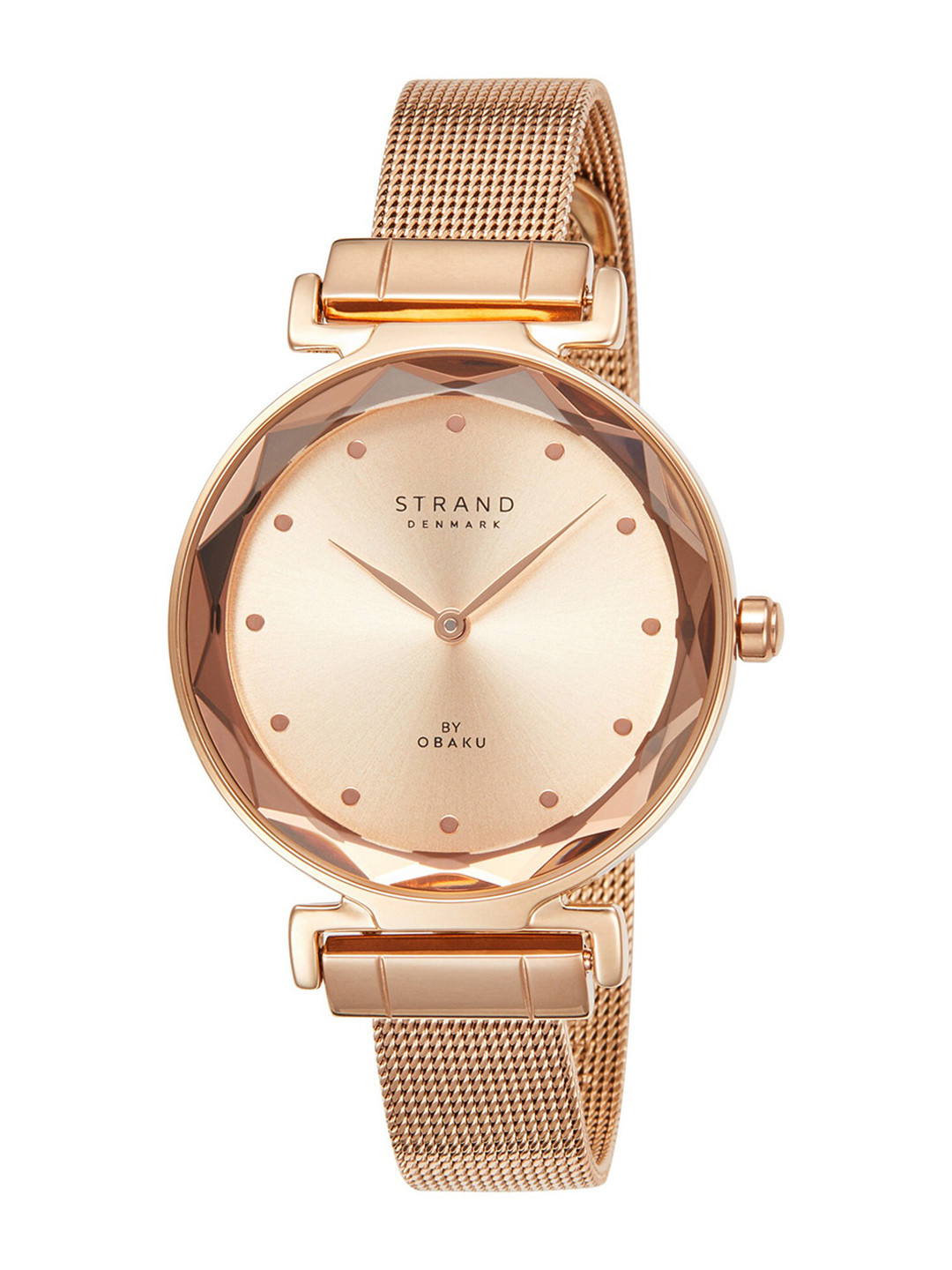 

STRAND BY OBAKU Women Rose Gold-Toned Brass Dial & Rose Gold Toned Straps Watch S731LXVVMV