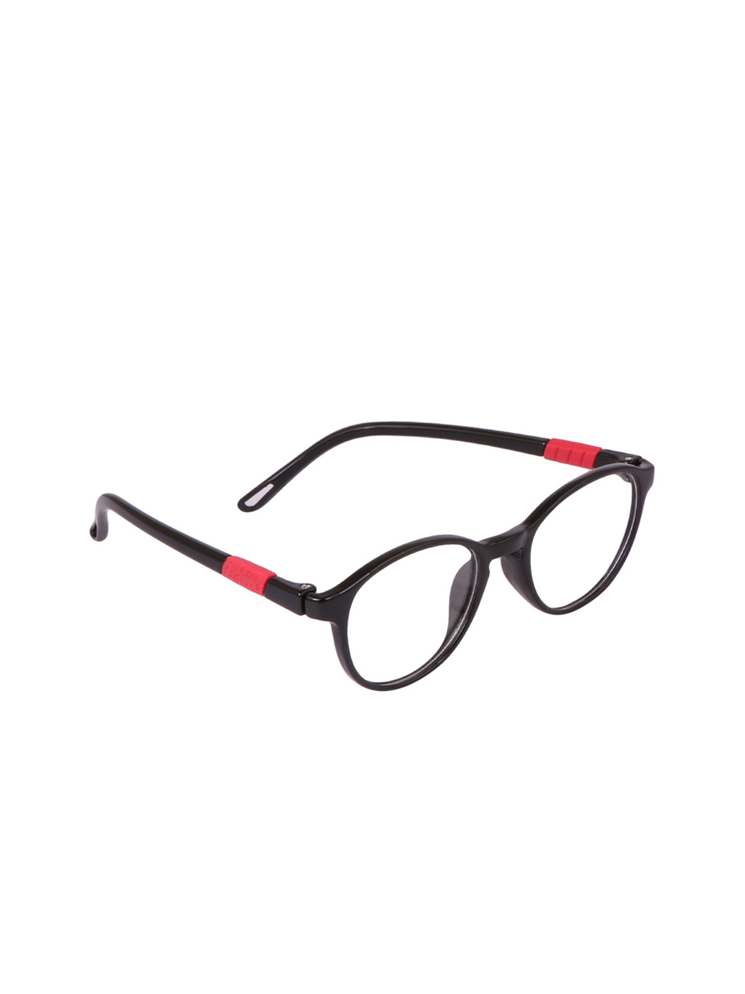 

OPTIFY Unisex Clear Lens & Black Cateye Sunglasses with UV Protected Lens POPPIN ROUND 54