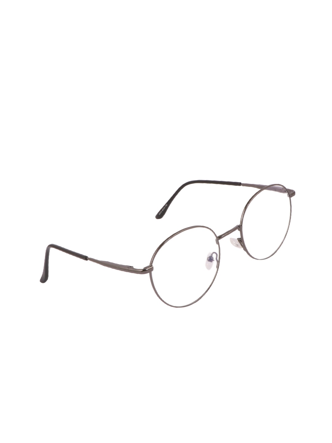 

OPTIFY Clear Lens & Gunmetal-Toned Oval Sunglasses with UV Protected Lens MF93310 GREY