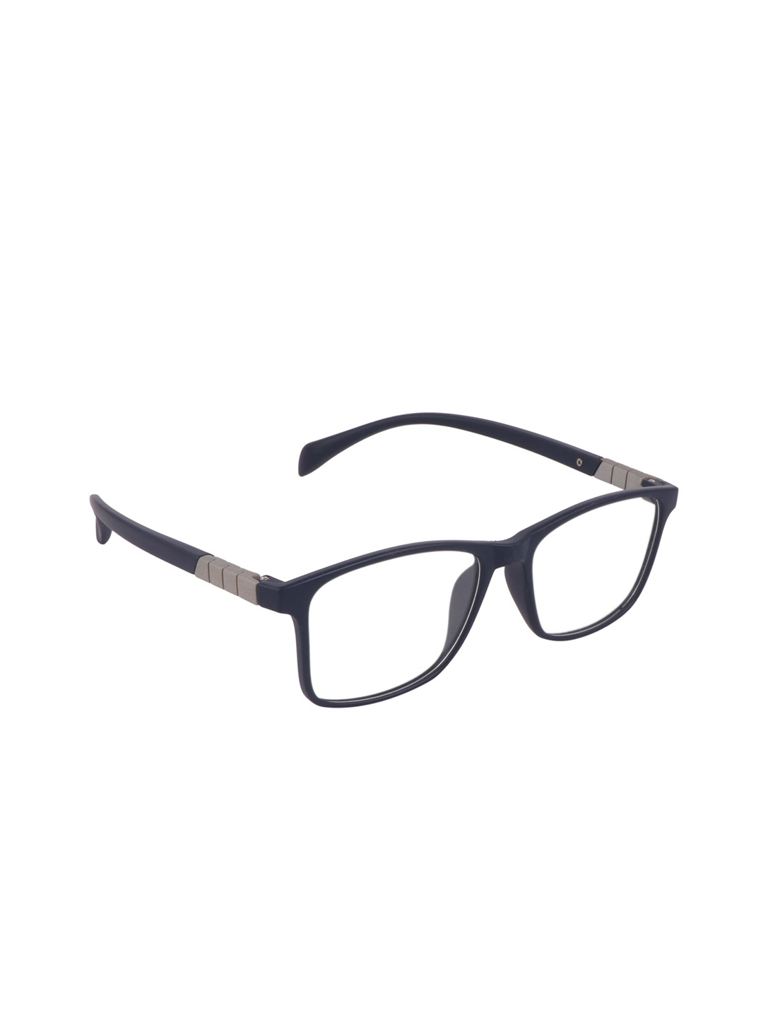 

OPTIFY Unisex Clear Lens & Blue Rectangle Sunglasses with UV Protected Lens