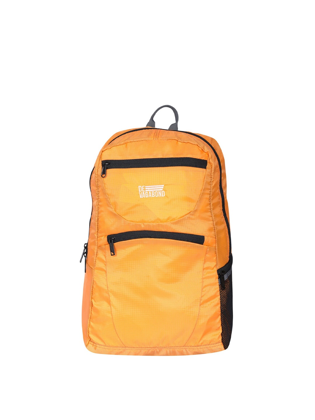 

DEVAGABOND Orange & Black Solid Backpack