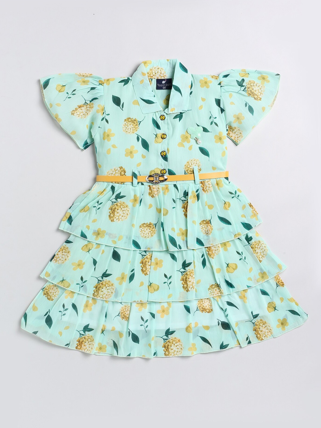 

Toonyport Lime Green Floral Dress