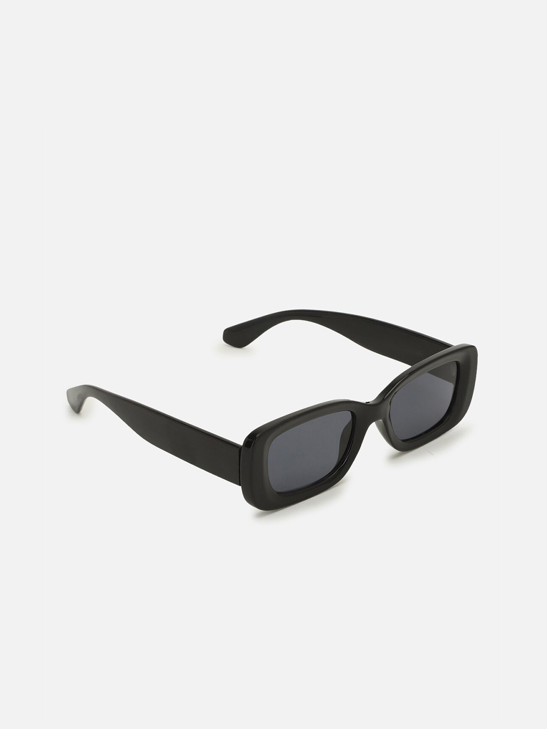 

FOREVER 21 Women Black Lens & Black Square Sunglasses