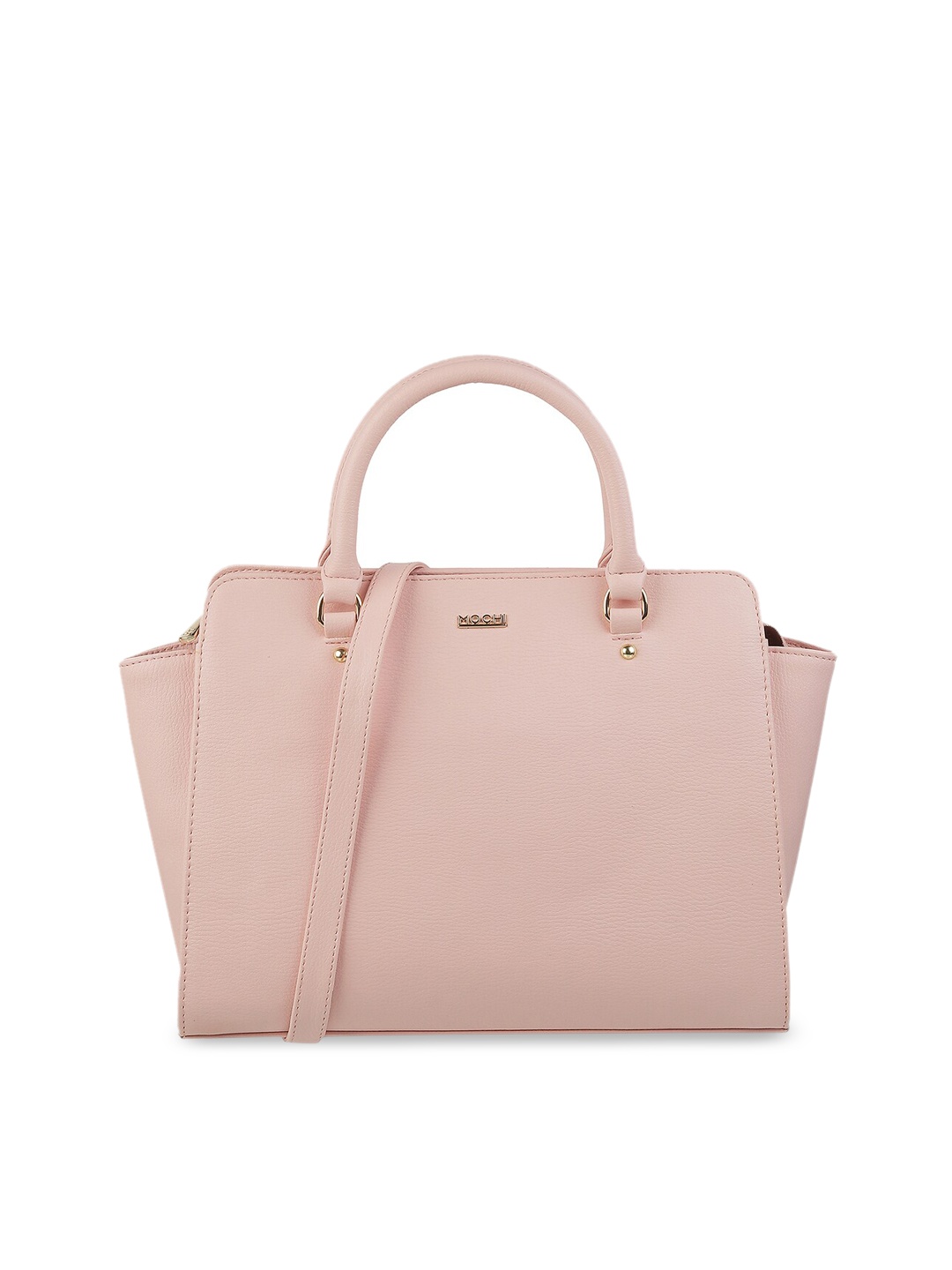 

Mochi Pink PU Structured Handheld Bag