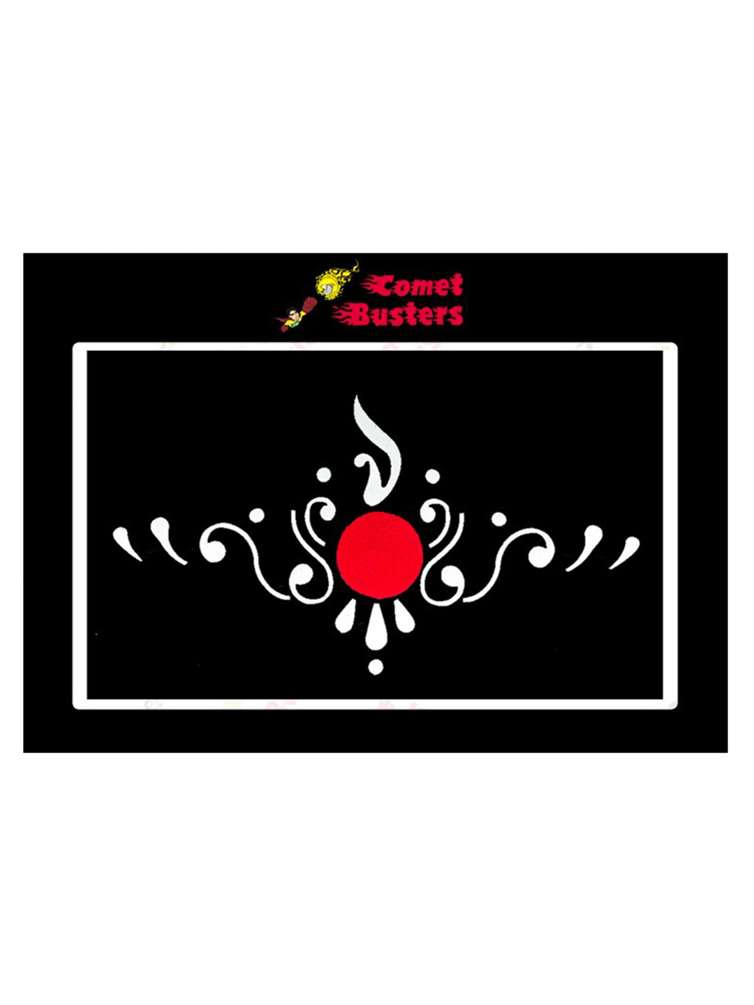 

Comet Busters White & Red Reusable Bengali Bridal Bindi