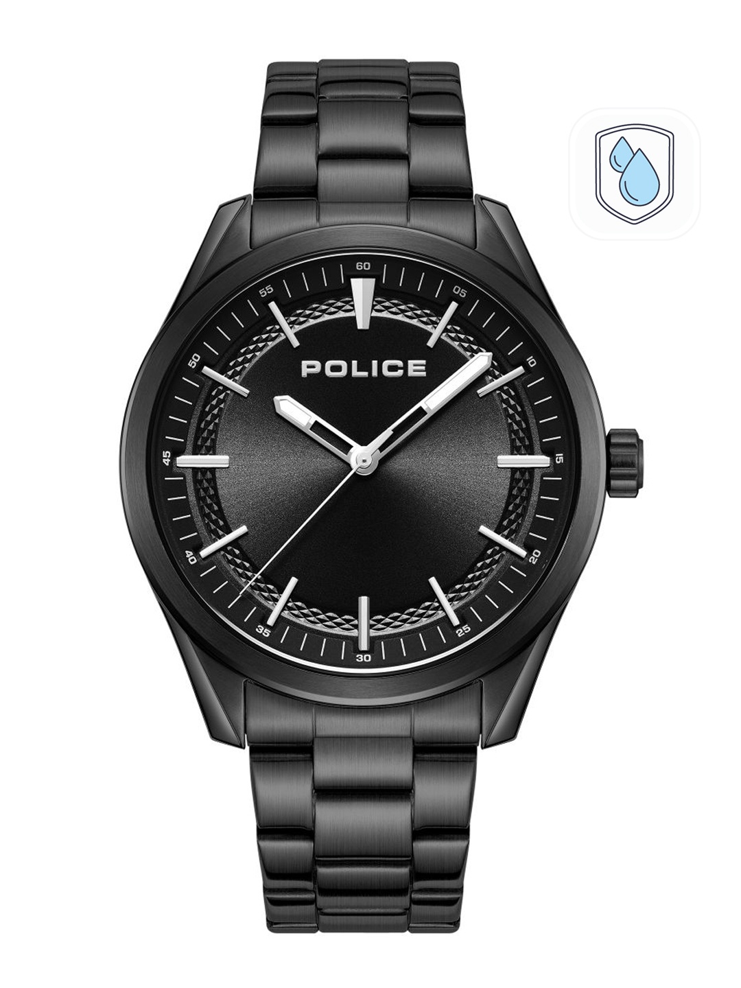 

Police Men Black Dial & Bracelet Style Straps Analogue Watch PLPEWJG001820