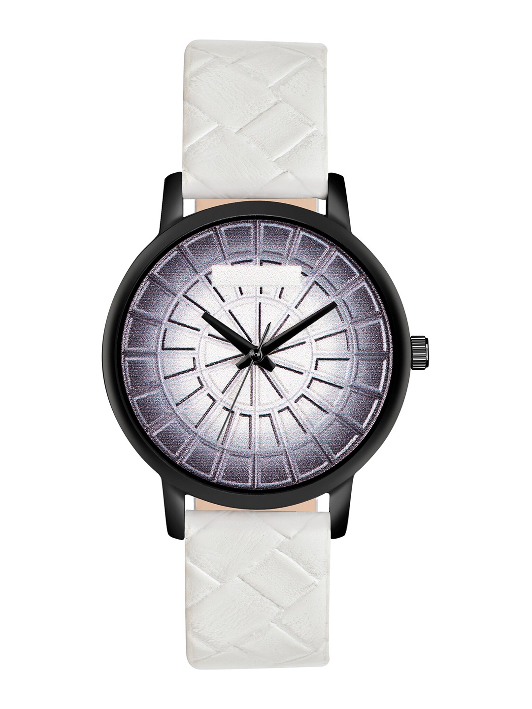 

Shocknshop Women White Printed Dial & White Leather Straps Analogue Watch MT507