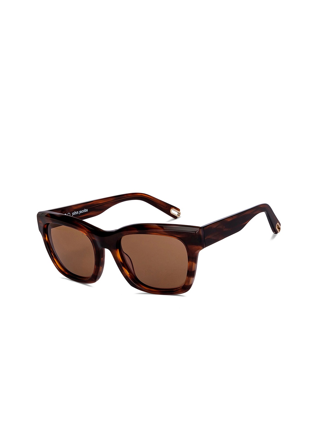 

John Jacobs Unisex Brown Lens & Brown Square Sunglasses with UV Protected Lens 151001
